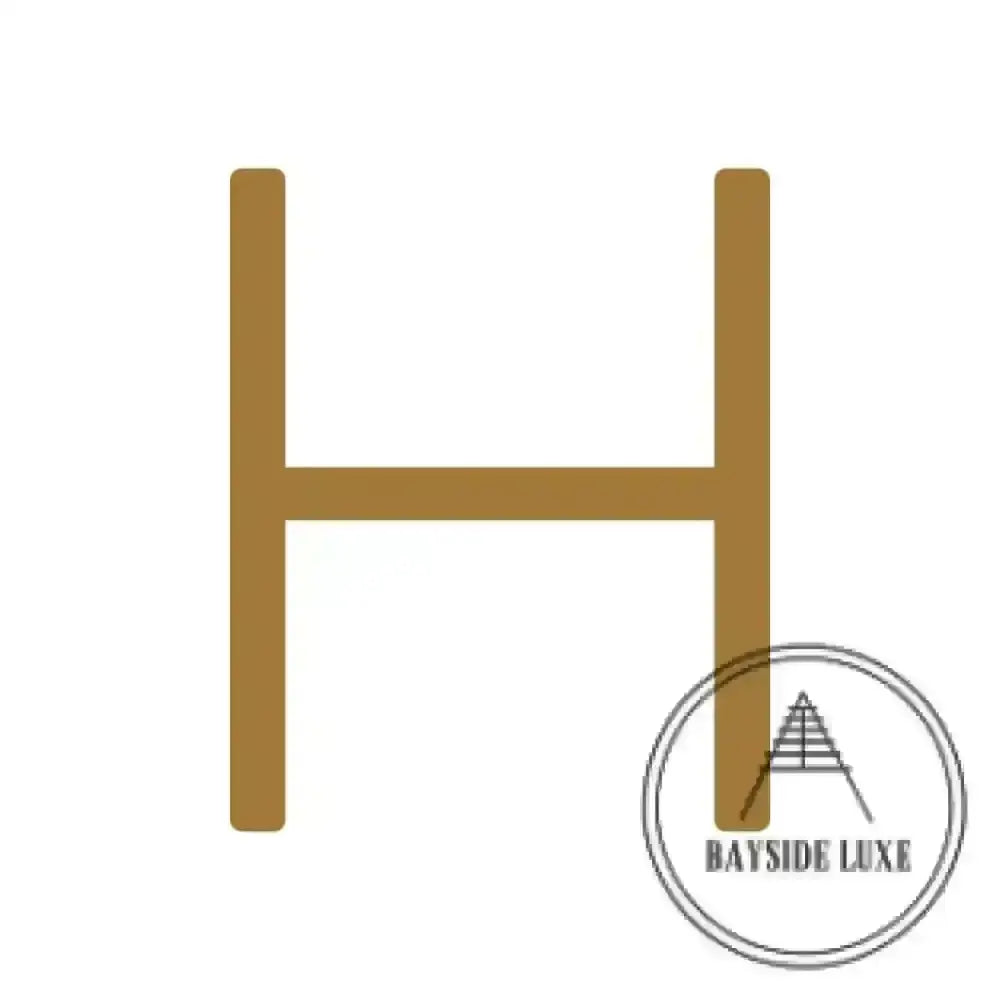 House Numbers and Letters Hammered Antique Brass / 20 cm / H Bayside Luxe Signage - Hammered Antique Brass Floating Numbers and Letters - Noosa 20cm