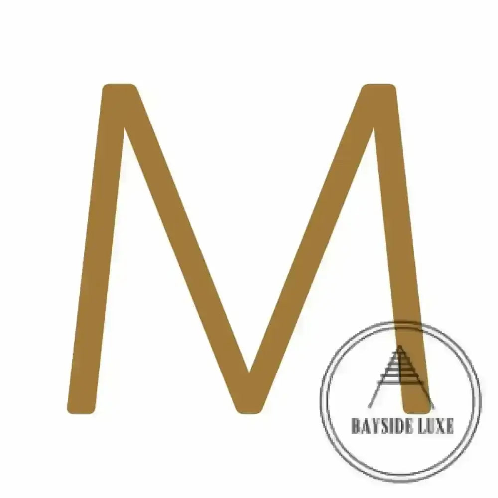 House Numbers and Letters Hammered Antique Brass / 20 cm / M Bayside Luxe Signage - Hammered Antique Brass Floating Numbers and Letters - Noosa 20cm