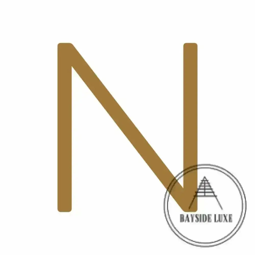 House Numbers and Letters Hammered Antique Brass / 20 cm / N Bayside Luxe Signage - Hammered Antique Brass Floating Numbers and Letters - Noosa 20cm