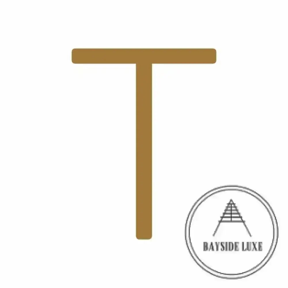 House Numbers and Letters Hammered Antique Brass / 20 cm / T Bayside Luxe Signage - Hammered Antique Brass Floating Numbers and Letters - Noosa 20cm