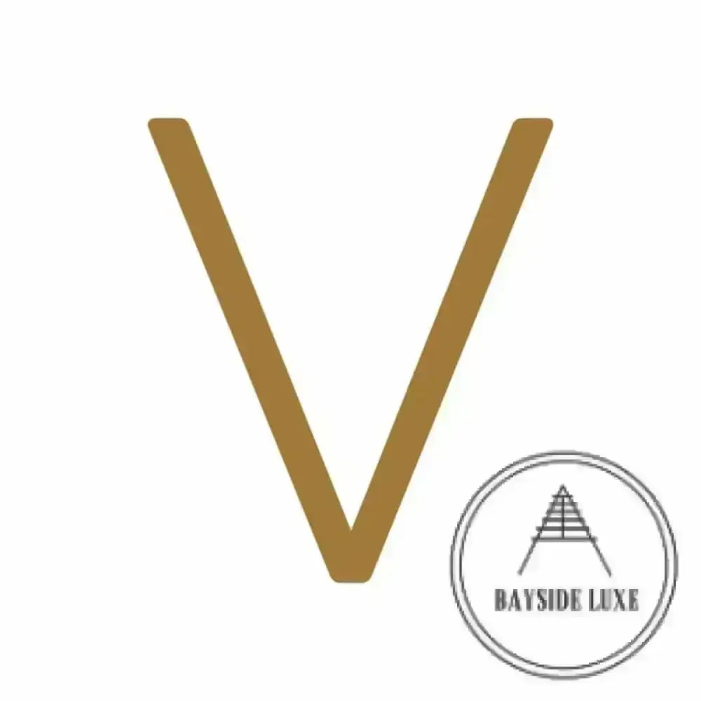 House Numbers and Letters Hammered Antique Brass / 20 cm / V Bayside Luxe Signage - Hammered Antique Brass Floating Numbers and Letters - Noosa 20cm