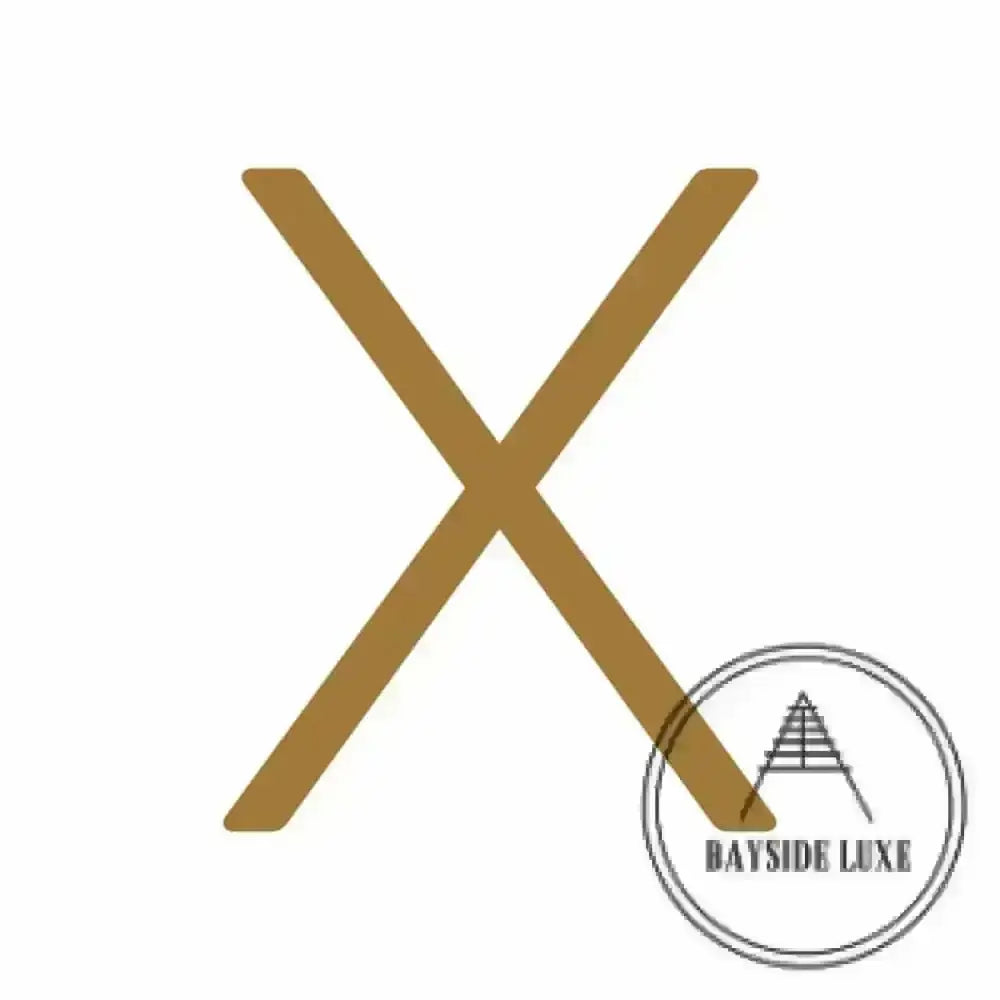 House Numbers and Letters Hammered Antique Brass / 20 cm / X Bayside Luxe Signage - Hammered Antique Brass Floating Numbers and Letters - Noosa 20cm