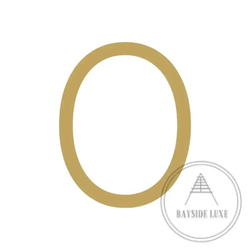 House Numbers and Letters Hammered Satin Brass / 10 cm / 0 Bayside Luxe Signage - Hammered Satin Brass Floating Numbers and Letters - Noosa 10cm