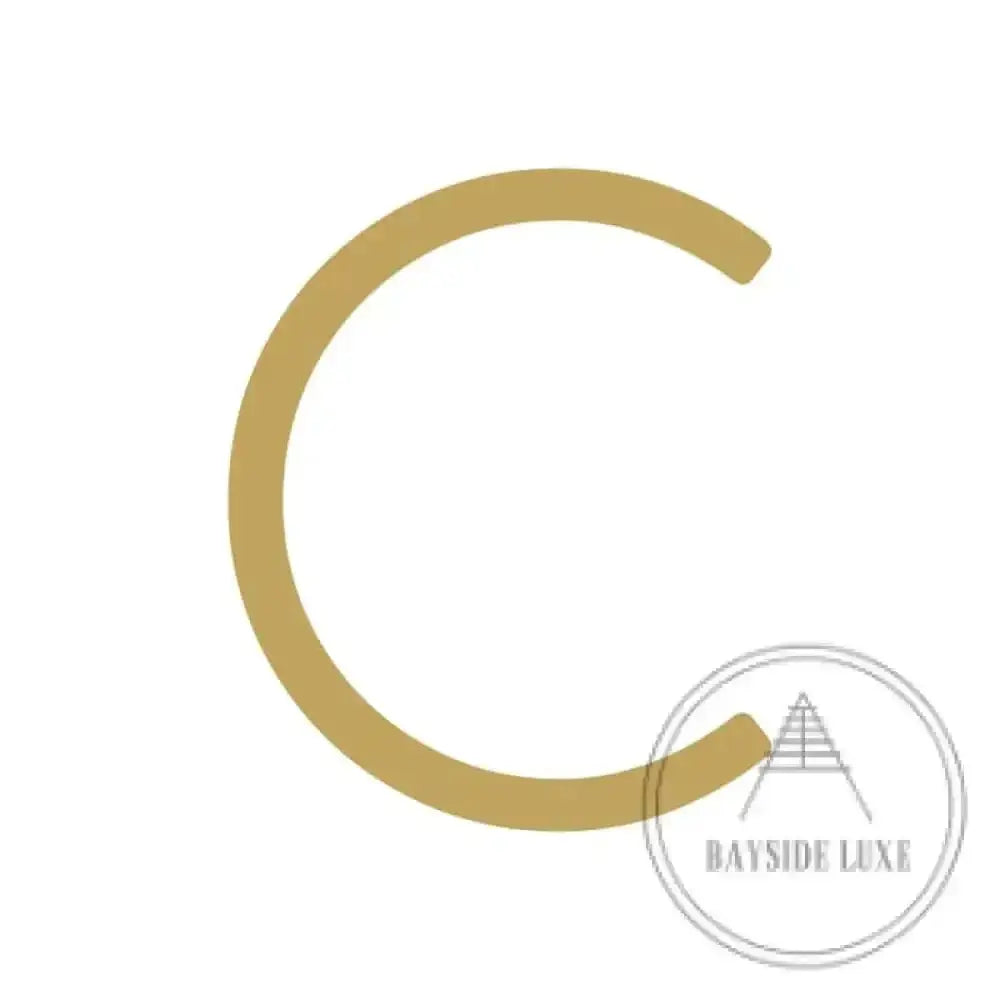 House Numbers and Letters Hammered Satin Brass / 10 cm / C Bayside Luxe Signage - Hammered Satin Brass Floating Numbers and Letters - Noosa 10cm