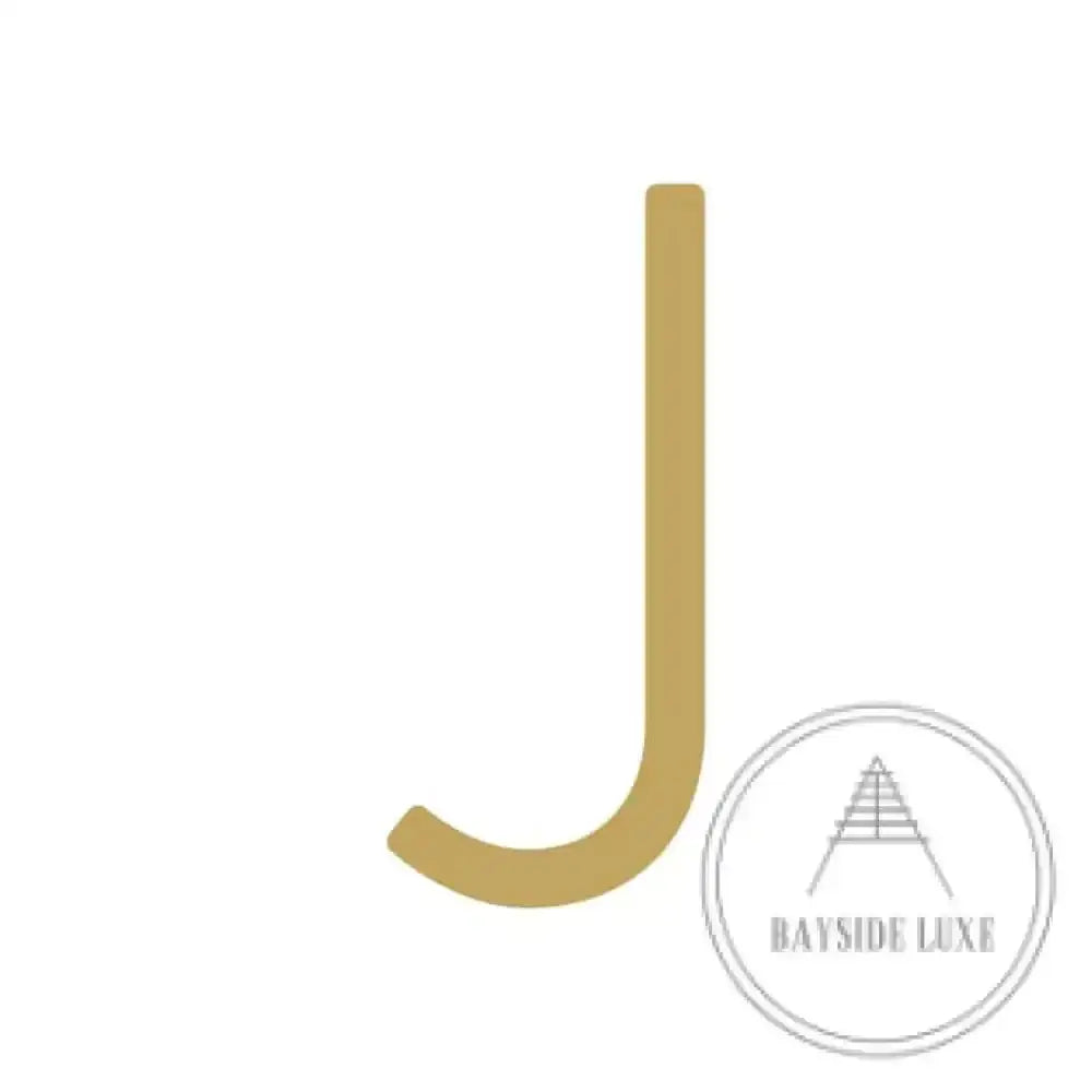 House Numbers and Letters Hammered Satin Brass / 10 cm / J Bayside Luxe Signage - Hammered Satin Brass Floating Numbers and Letters - Noosa 10cm