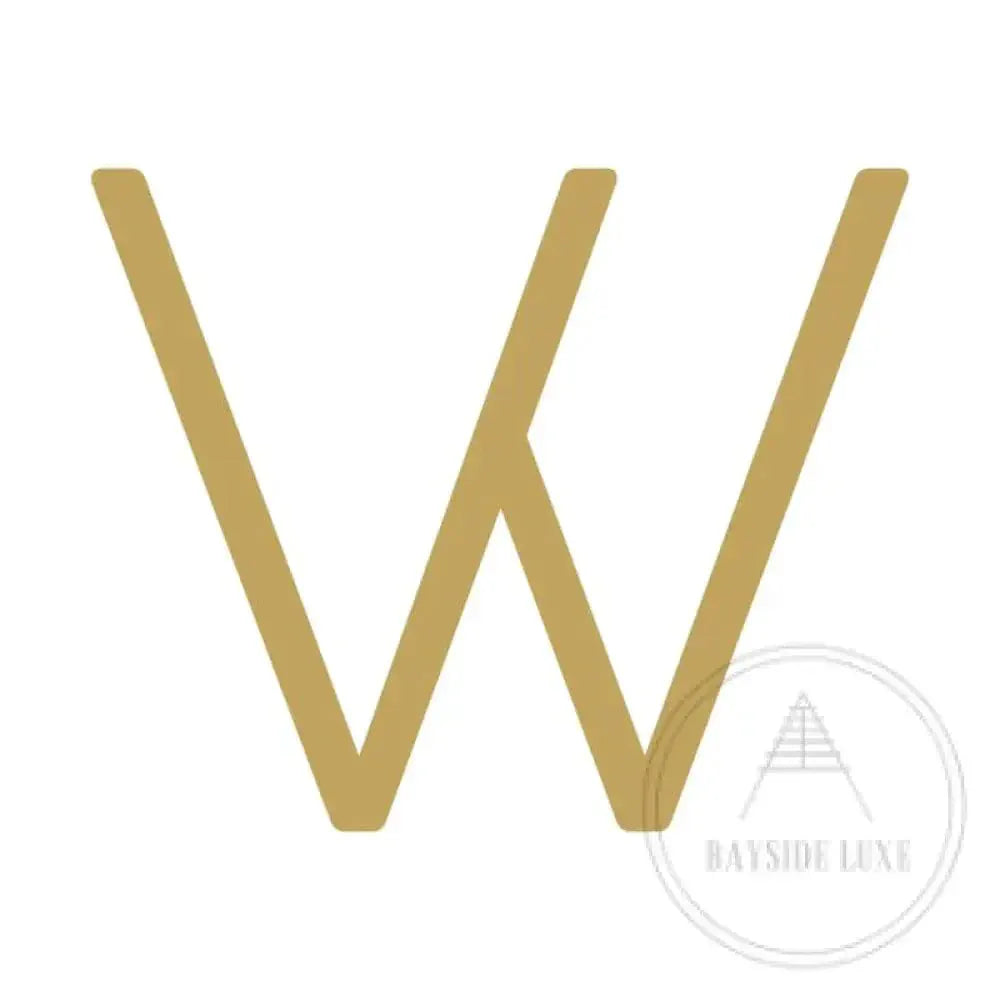 House Numbers and Letters Hammered Satin Brass / 10 cm / W Bayside Luxe Signage - Hammered Satin Brass Floating Numbers and Letters - Noosa 10cm