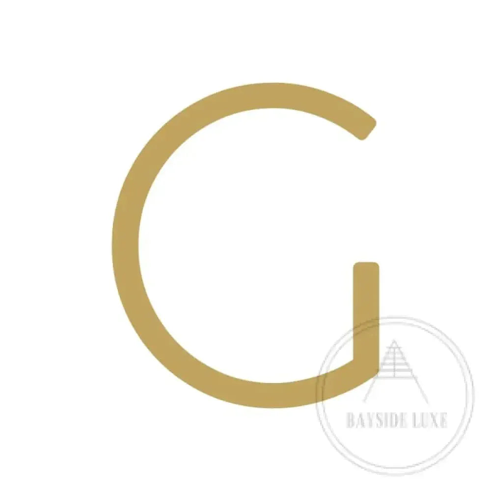 House Numbers and Letters Hammered Satin Brass / 15 cm / G Bayside Luxe Signage - Hammered Satin Brass Floating Numbers and Letters - Noosa 15cm