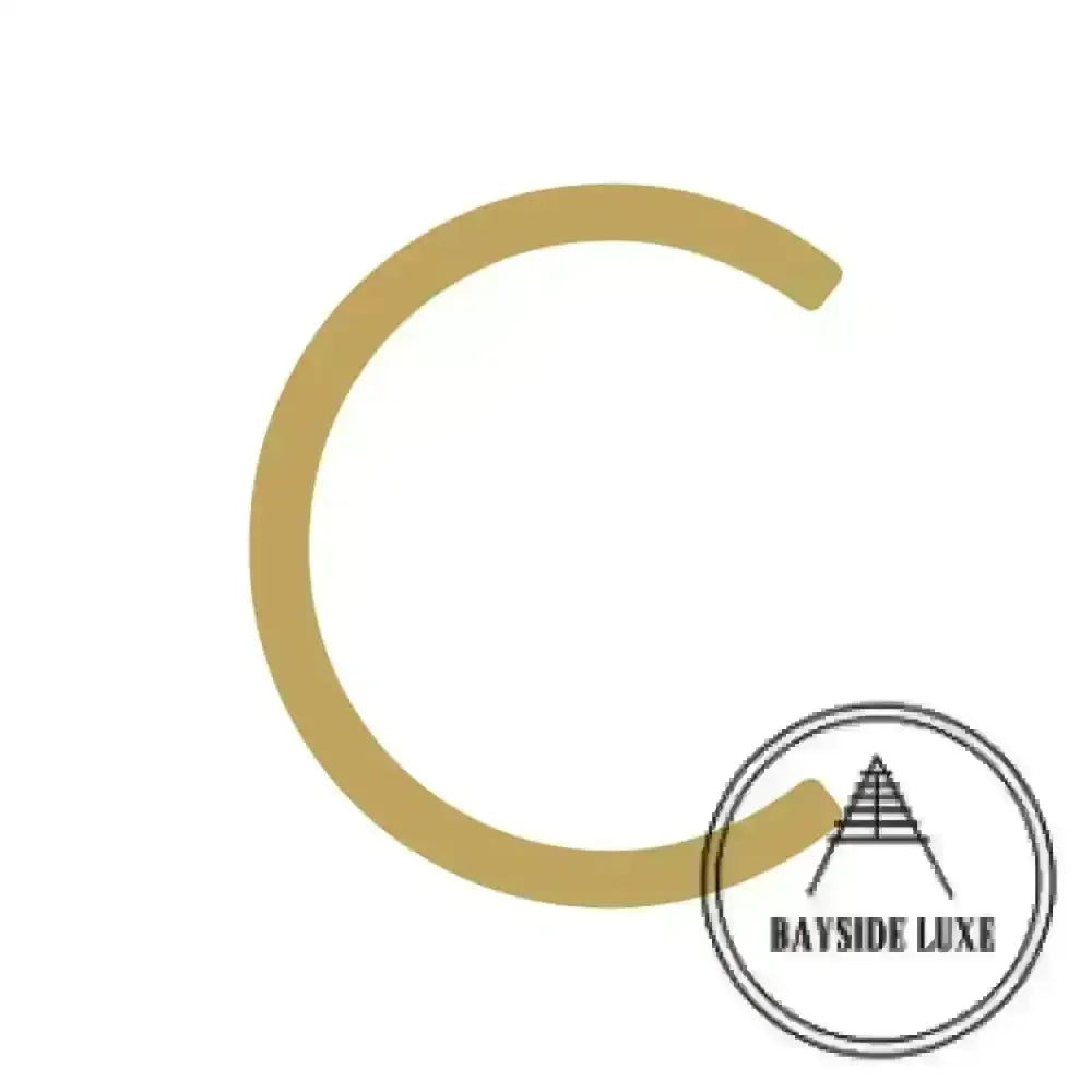 House Numbers and Letters Solid Brass - Hammered Satin Brass / 25 cm / C Bayside Luxe Signage - Hammered Satin Brass Floating Numbers and Letters - Noosa 25cm