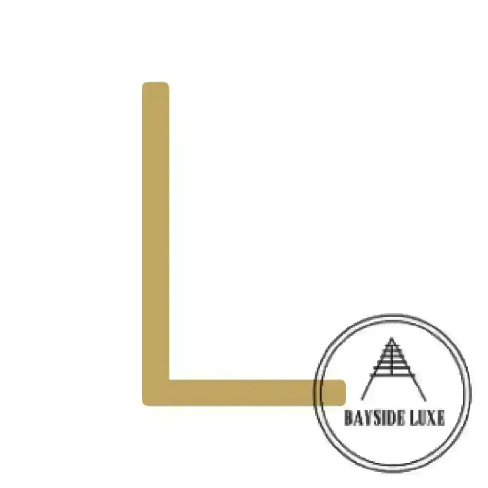 House Numbers and Letters Solid Brass - Hammered Satin Brass / 25 cm / L Bayside Luxe Signage - Hammered Satin Brass Floating Numbers and Letters - Noosa 25cm