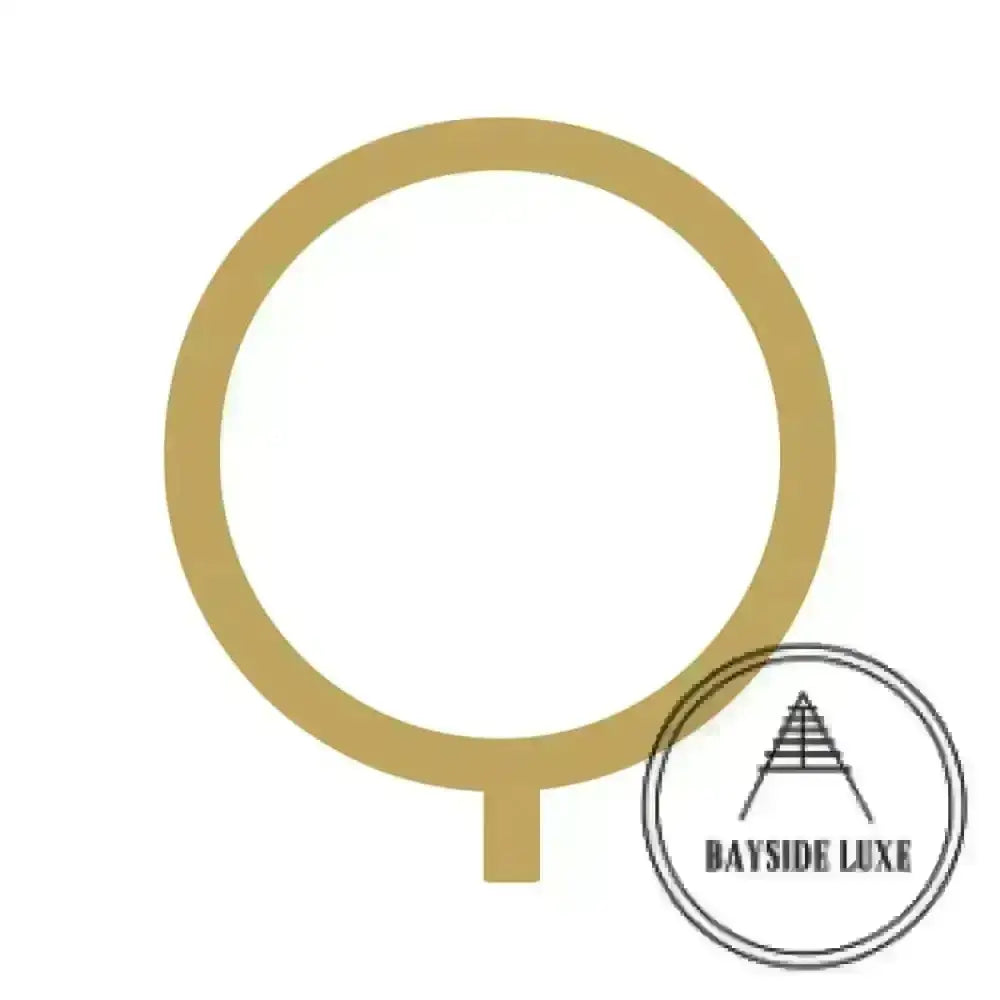 House Numbers and Letters Solid Brass - Hammered Satin Brass / 25 cm / Q Bayside Luxe Signage - Hammered Satin Brass Floating Numbers and Letters - Noosa 25cm