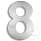 House Numbers Bayside Luxe Large Floating Numbers - Steel 200mm