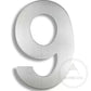 House Numbers Bayside Luxe Large Floating Numbers - Steel 200mm