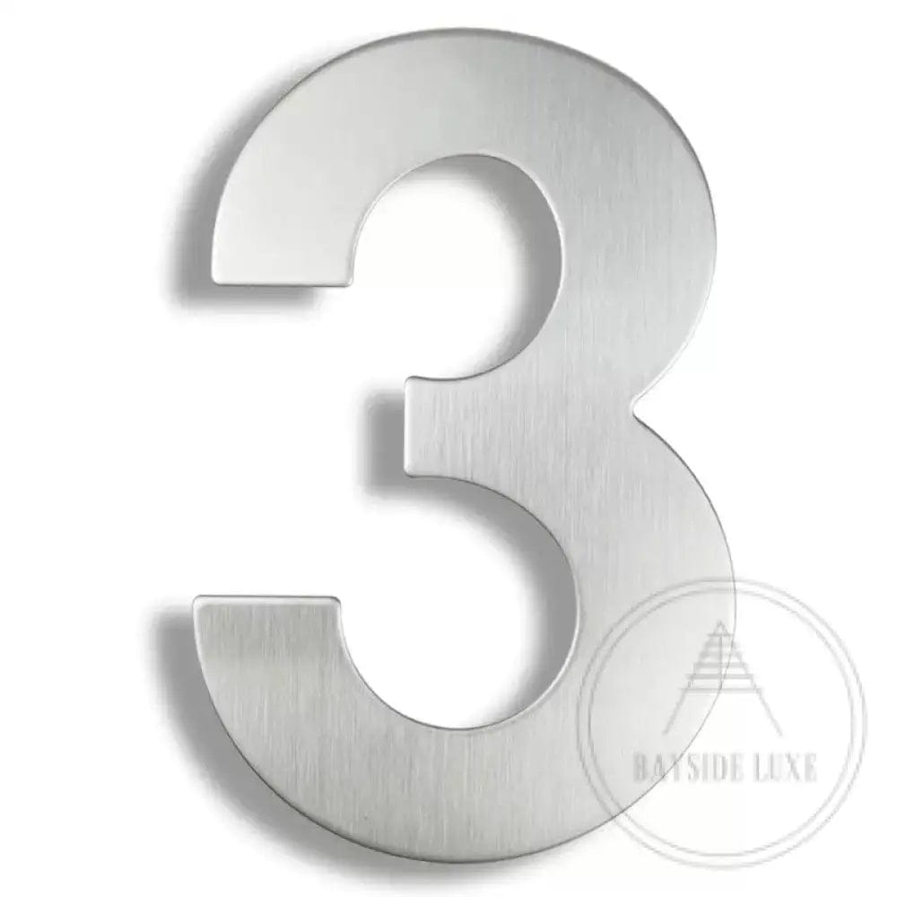 House Numbers Bayside Luxe XL Floating Numbers - Stainless Steel 300mm