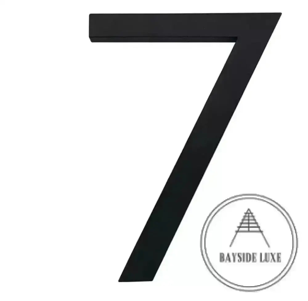 House Numbers Modern Bayside Luxe Floating House Numbers - Black 150mm