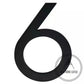 House Numbers Modern Bayside Luxe Floating House Numbers - Black 150mm