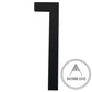House Numbers Modern Bayside Luxe Floating House Numbers - Black 150mm