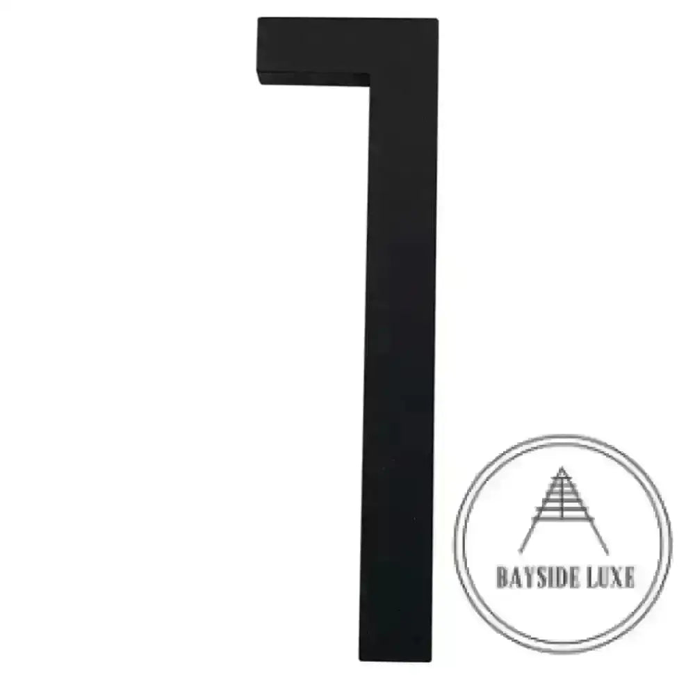 House Numbers Modern Bayside Luxe Floating House Numbers - Black 150mm