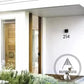 House Numbers Modern Bayside Luxe Floating House Numbers - Black 150mm