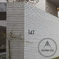 House Numbers Modern Bayside Luxe Floating House Numbers - Black 150mm