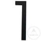 House Numbers Modern Bayside Luxe Floating House Numbers - Black 150mm