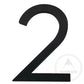 House Numbers Modern Bayside Luxe Floating House Numbers - Black 150mm