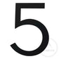 House Numbers Modern Bayside Luxe Floating House Numbers - Black 150mm