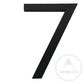 House Numbers Modern Bayside Luxe Floating House Numbers - Black 150mm