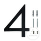 House Numbers Modern Bayside Luxe Floating House Numbers - Black 150mm