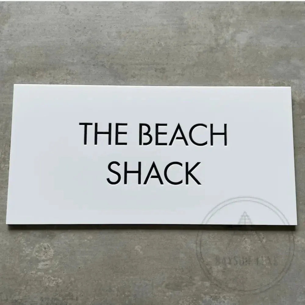 House Sign Bayside Luxe - Personalised Airbnb or Home Sign
