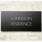 House Sign Black Sign/White Letters Bayside Luxe - Personalised Airbnb or Home Sign