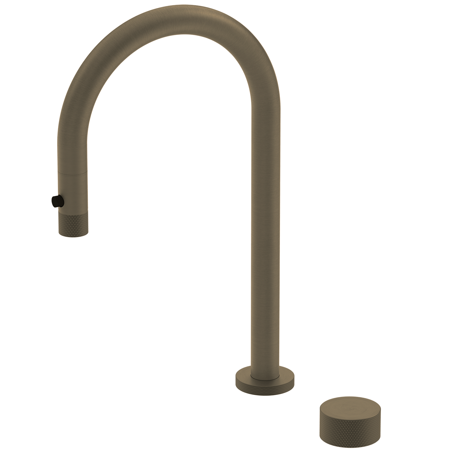 Kitchen Portsea Gooseneck Kitchen Mixer with Pullout Spray Antique Brass