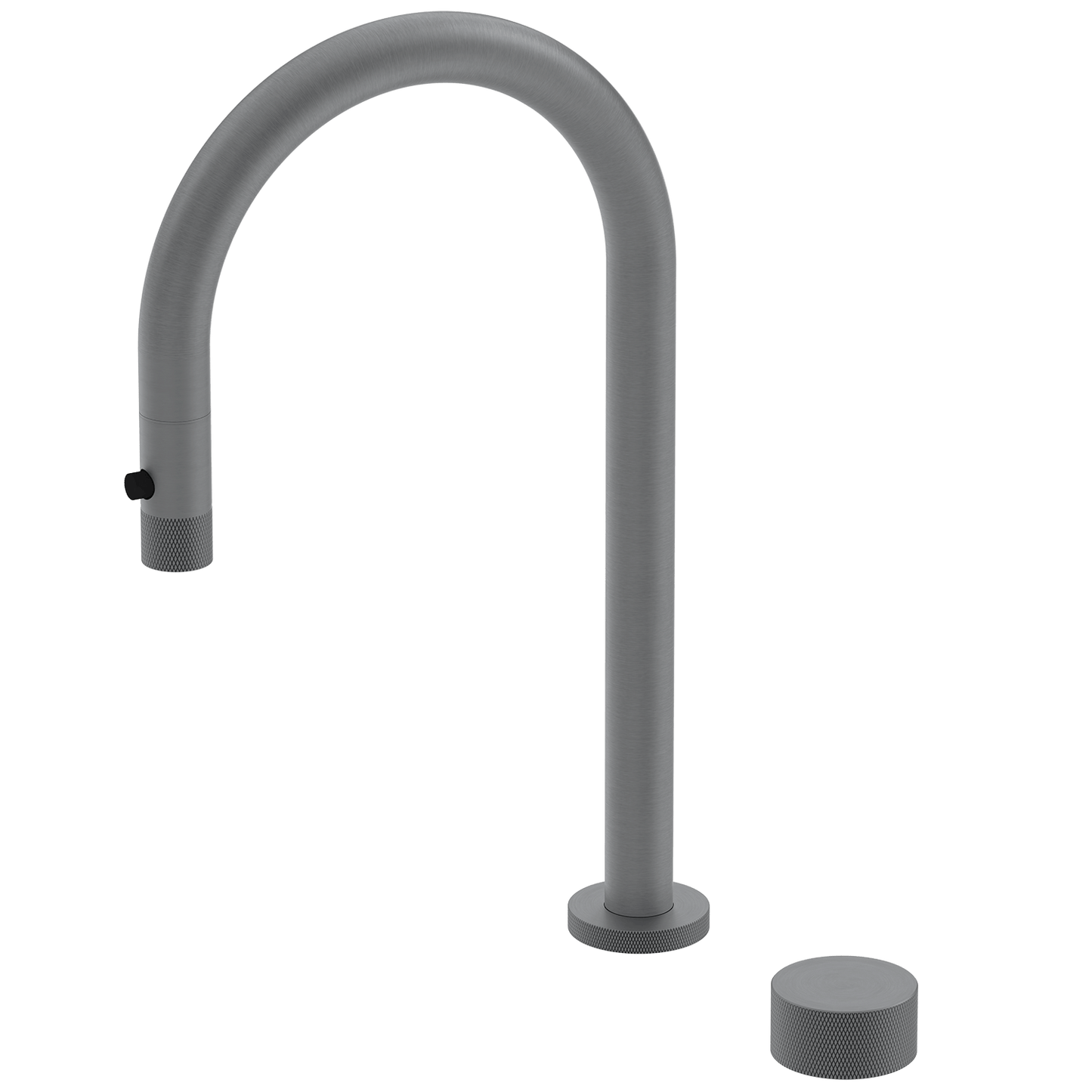 Kitchen Portsea Gooseneck Kitchen Mixer with Pullout Spray Gunmetal