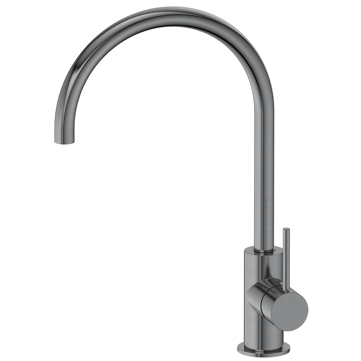 Kitchen Vaucluse Gooseneck Kitchen Mixer Tap Gunmetal