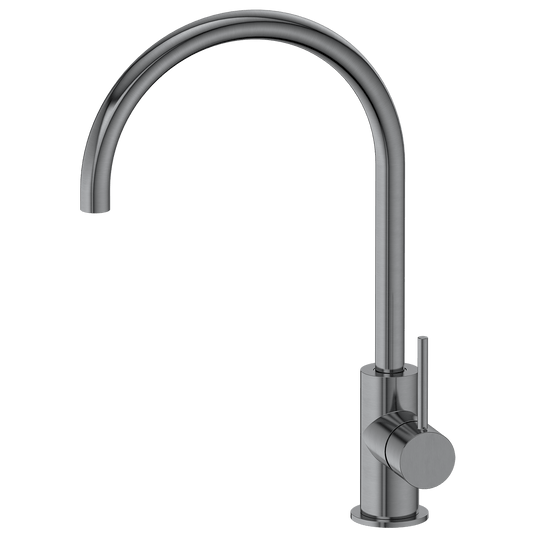 Kitchen Vaucluse Gooseneck Kitchen Mixer Tap Gunmetal
