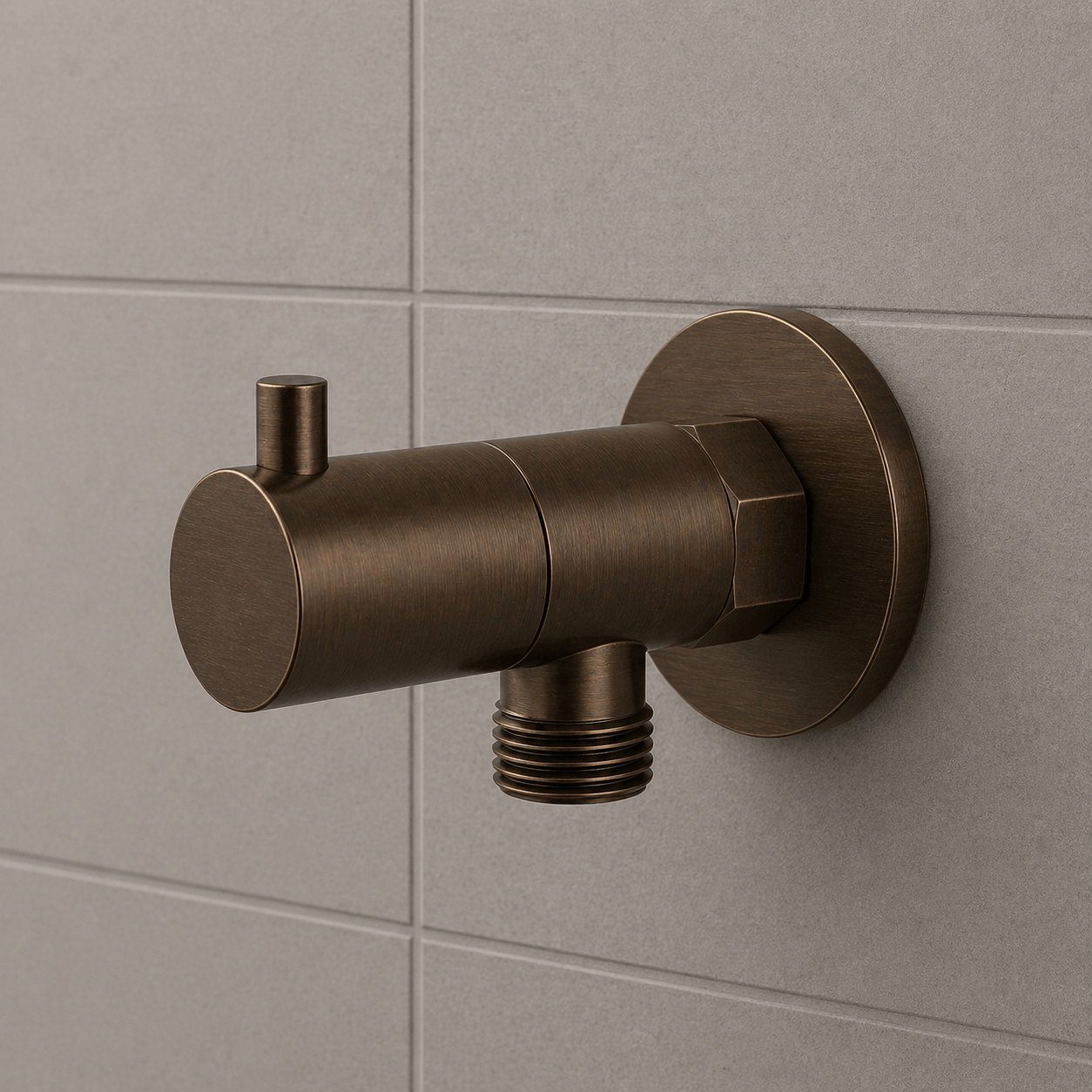 Kitchen Vaucluse Washing Machine Angle Valve - Antique Brass