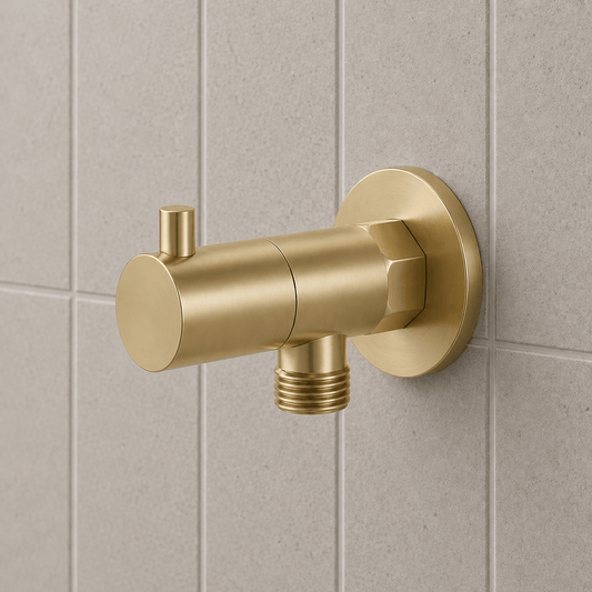 Kitchen Vaucluse Washing Machine Angle Valve - Satin Brass