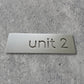 Metallic Silver Bayside Luxe - Personalised Slimline Rectangle Sign