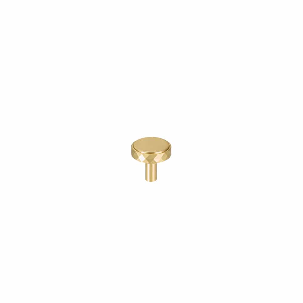 34 x 33mm Knob / Brass / Solid Brass Bayside Luxe - Dalkeith Diamond Handle