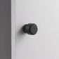 40 x 30mm / Black / Solid Brass Luxe Doorware - Chandler Knurled Brass Door Stop - Black