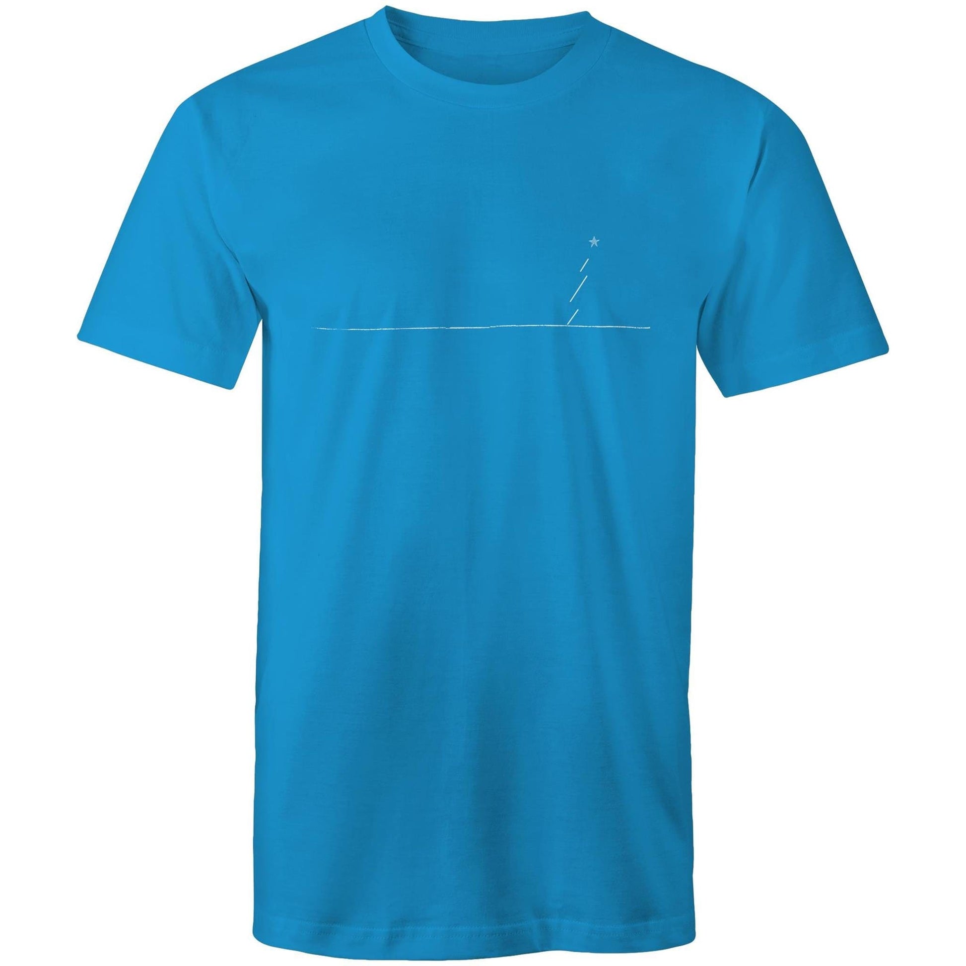 Arctic Blue / Small Minimalist Xmas - Men's T-Shirt