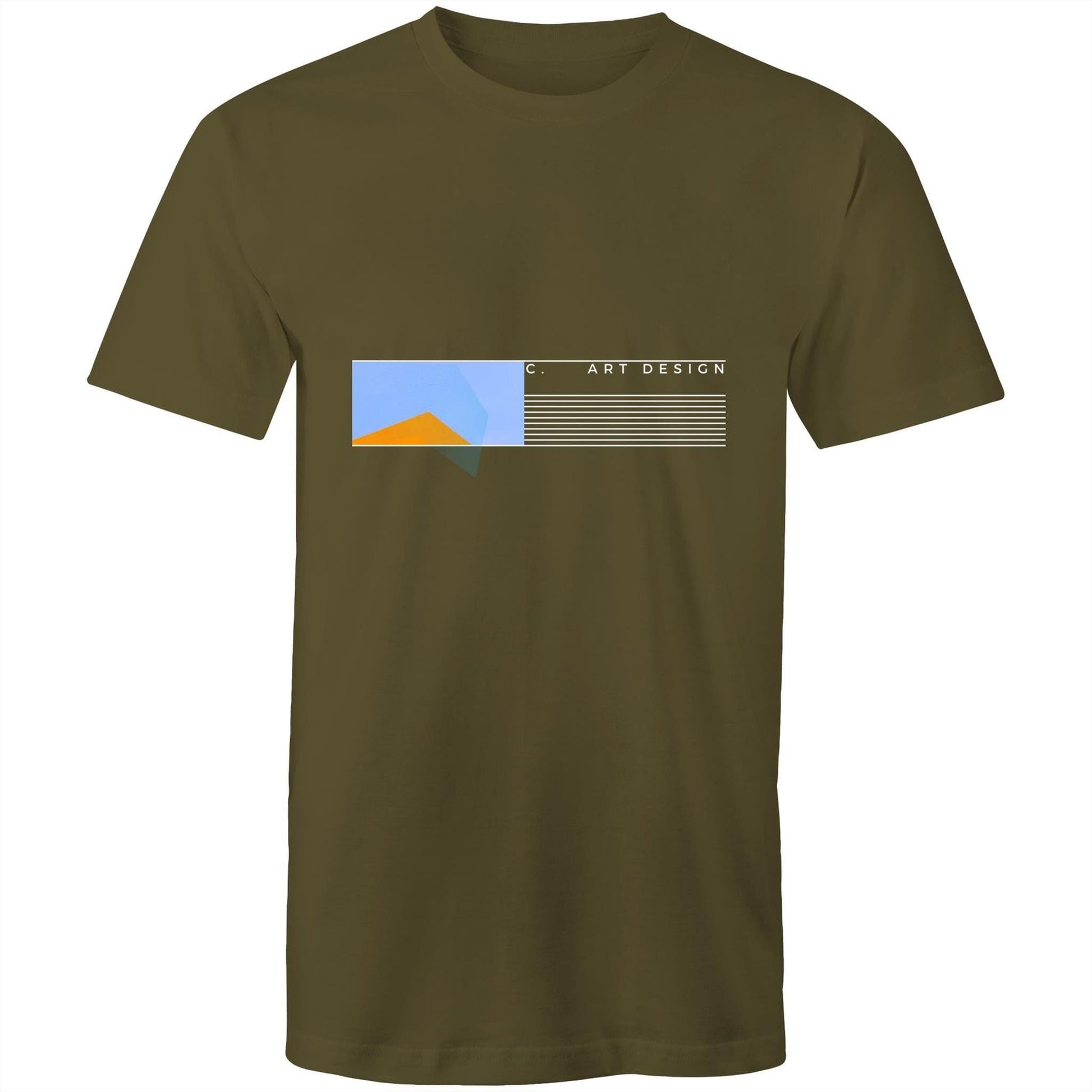 Army Green / Small C. Art Design - Horizon Mens T-Shirt