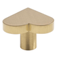 Bayside Luxe - Heart Shaped Satin Brass Knobs