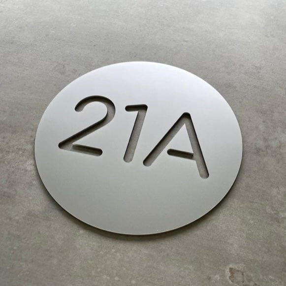 Bayside Luxe - Personalised House Number Circle Sign 30cm