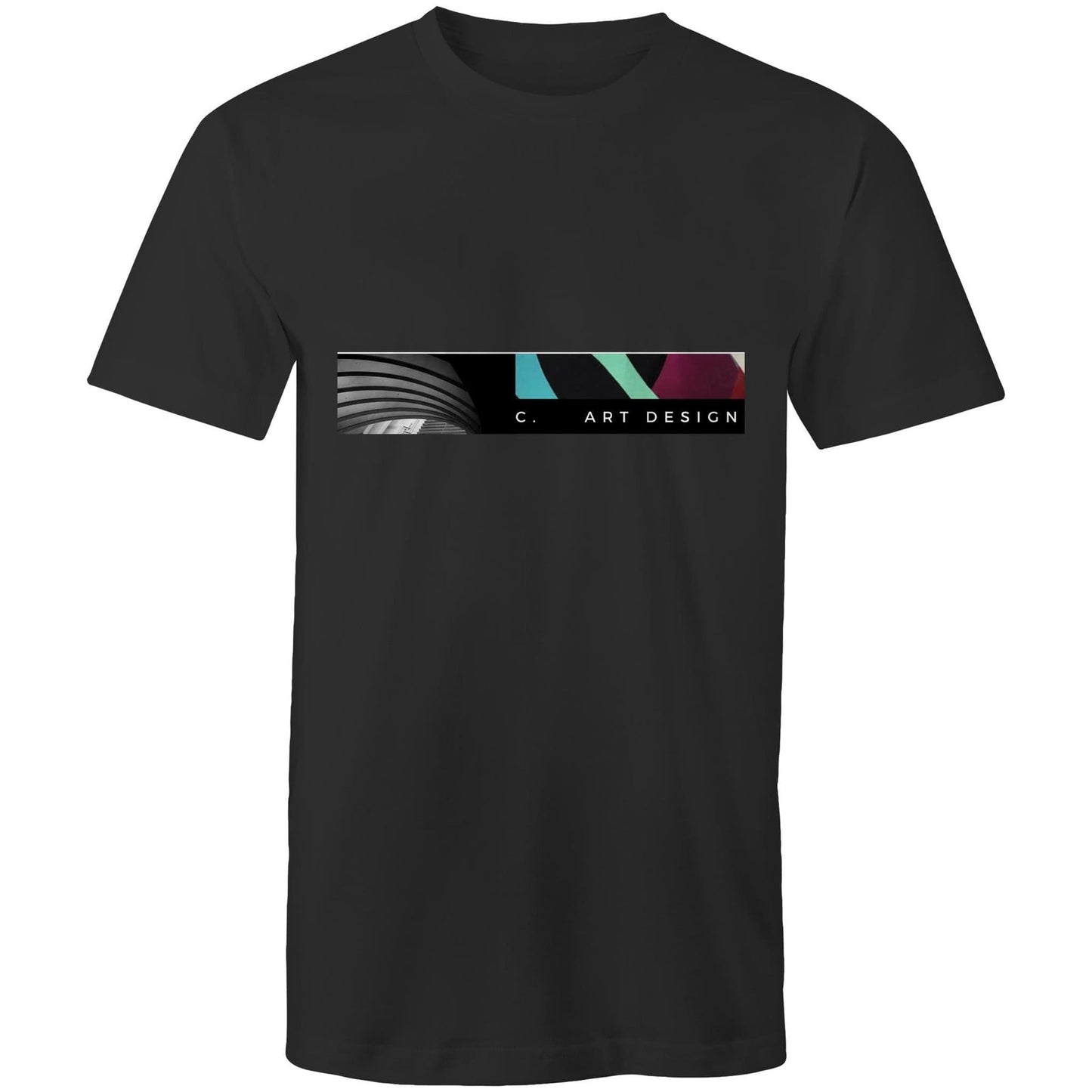 Black / Small C. Art Design - Arc Men's T-Shirt