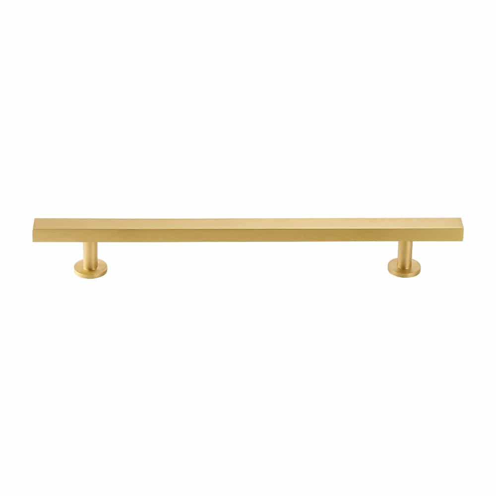 Cabinet Knobs & Handles 180 x 28mm (HS128) / Satin Brass / Solid Brass Bayside Luxe - Bellevue Brass Handles