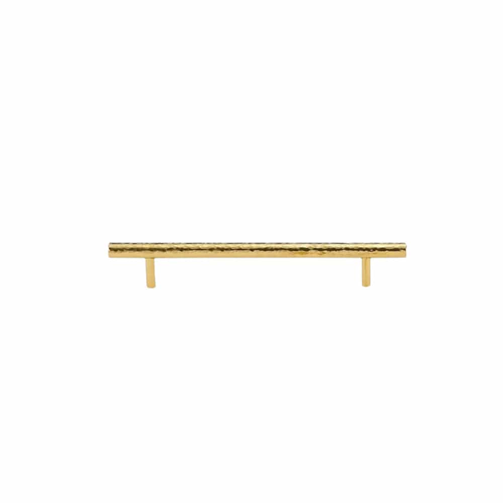 Cabinet Knobs & Handles 220 x 34mm (HS160) / Gold Hammer Finish / Solid Brass Bayside Luxe - Hobart Hammer Finish Handles