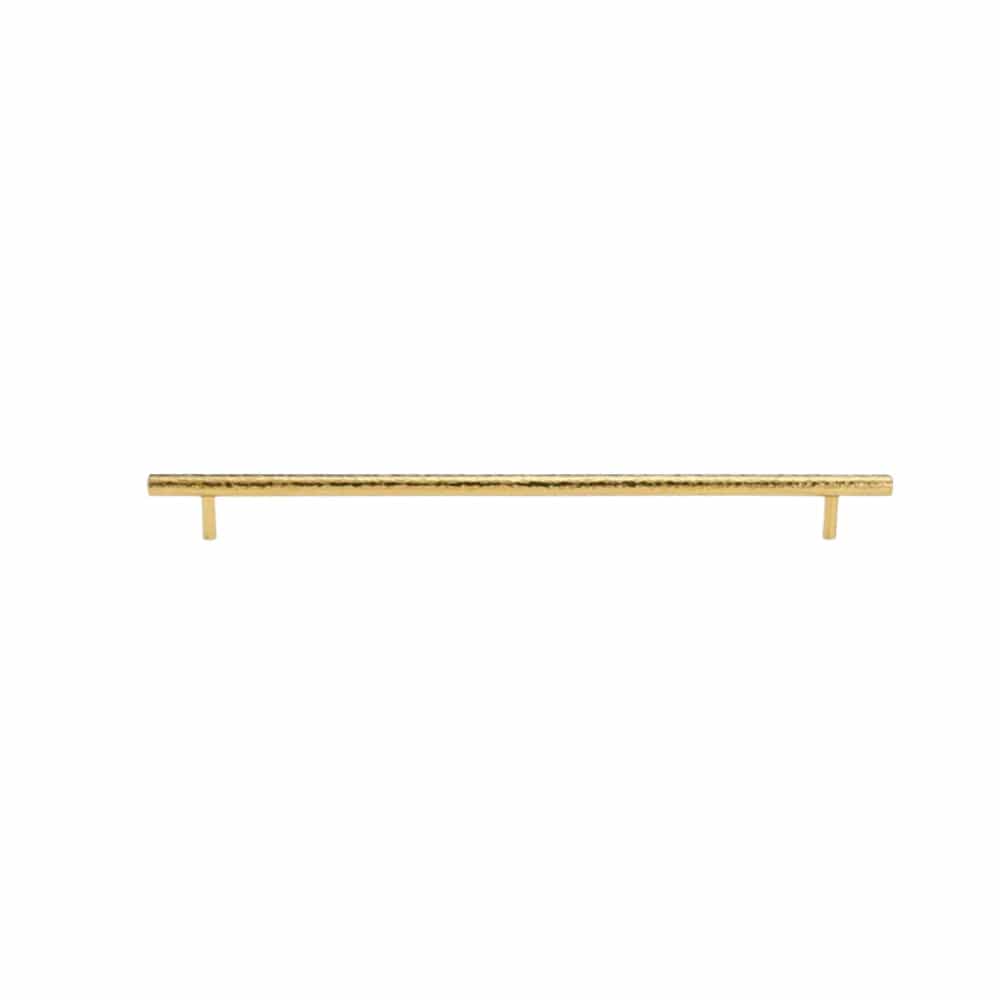Cabinet Knobs & Handles 386 x 34mm (HS320) / Gold Hammer Finish / Solid Brass Bayside Luxe - Hobart Hammer Finish Handles