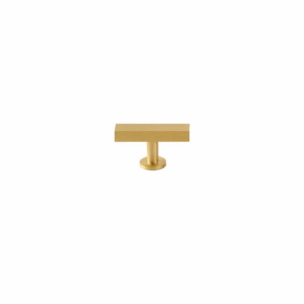 Cabinet Knobs & Handles 50 x 28mm T Bar / Brass / Solid Brass Bayside Luxe - Bellevue Brass T Bar Handles
