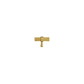 Cabinet Knobs & Handles 50 x 32mm T Bar / Brass / Solid Brass Bayside Luxe - Mount Eliza Gold Brass Knurled T Bar Handles