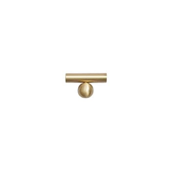 Cabinet Knobs & Handles 50 x 32mm T Bar / Satin Brass / Solid Brass Bayside Luxe - Hamilton Brass Handles